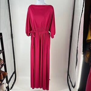 Elegant Pink Maxi Dress